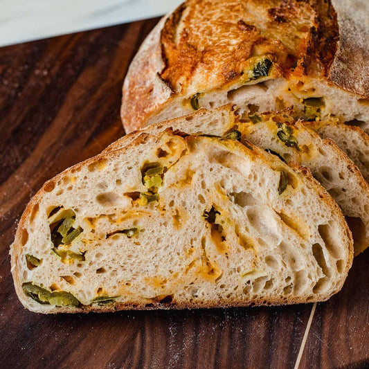 Cheese and Jalapeno Sourdough Loaf