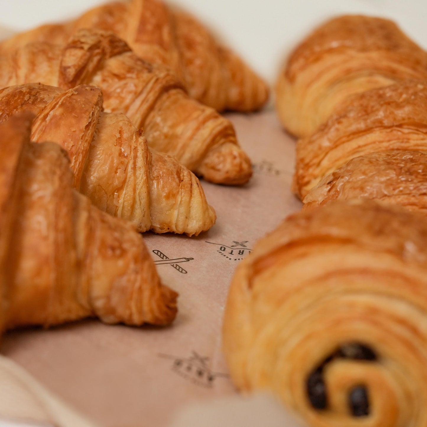 Close-up of arto mini croissants