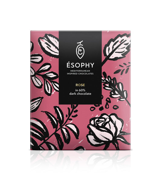 Esophy - Rose Dark Chocolate Bar