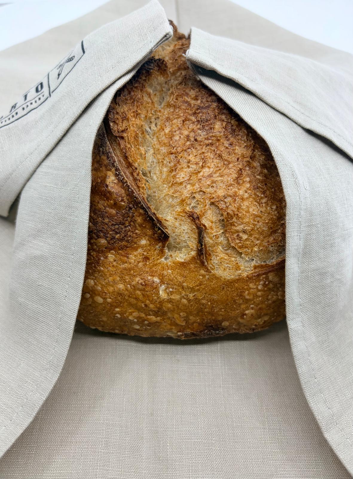 Bread Ritual Bundle — Bread Bag + Tea Towel + Bread Basket