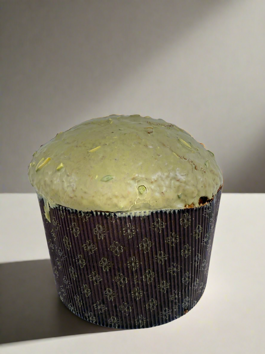 Pistachio Panettone by Chef Fabrizio Lusenti