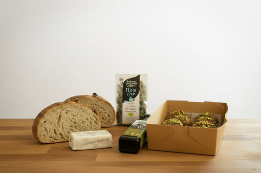 Iftar Table Box | Dates & pecan loaf + cookies + oil + Bordier + tea