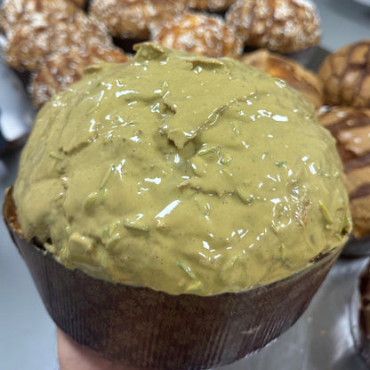 Pistachio Panettone by Chef Fabrizio Lusenti