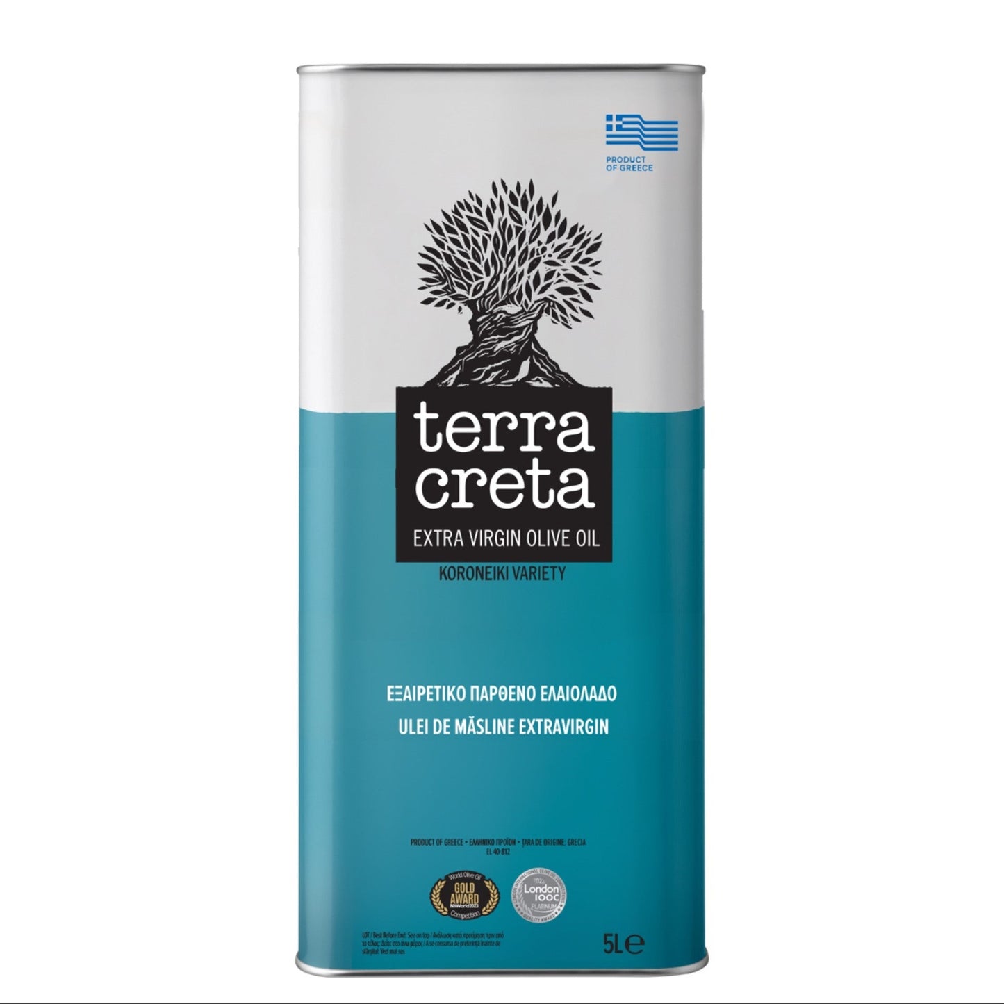 Greek Extra Virgin Olive Oil – Koroneiki Variety - 5L