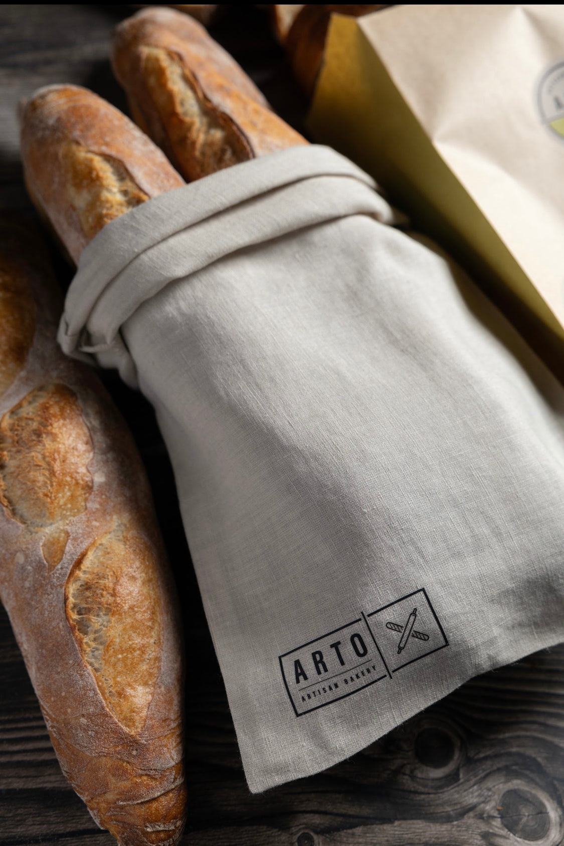 Linen bread bags