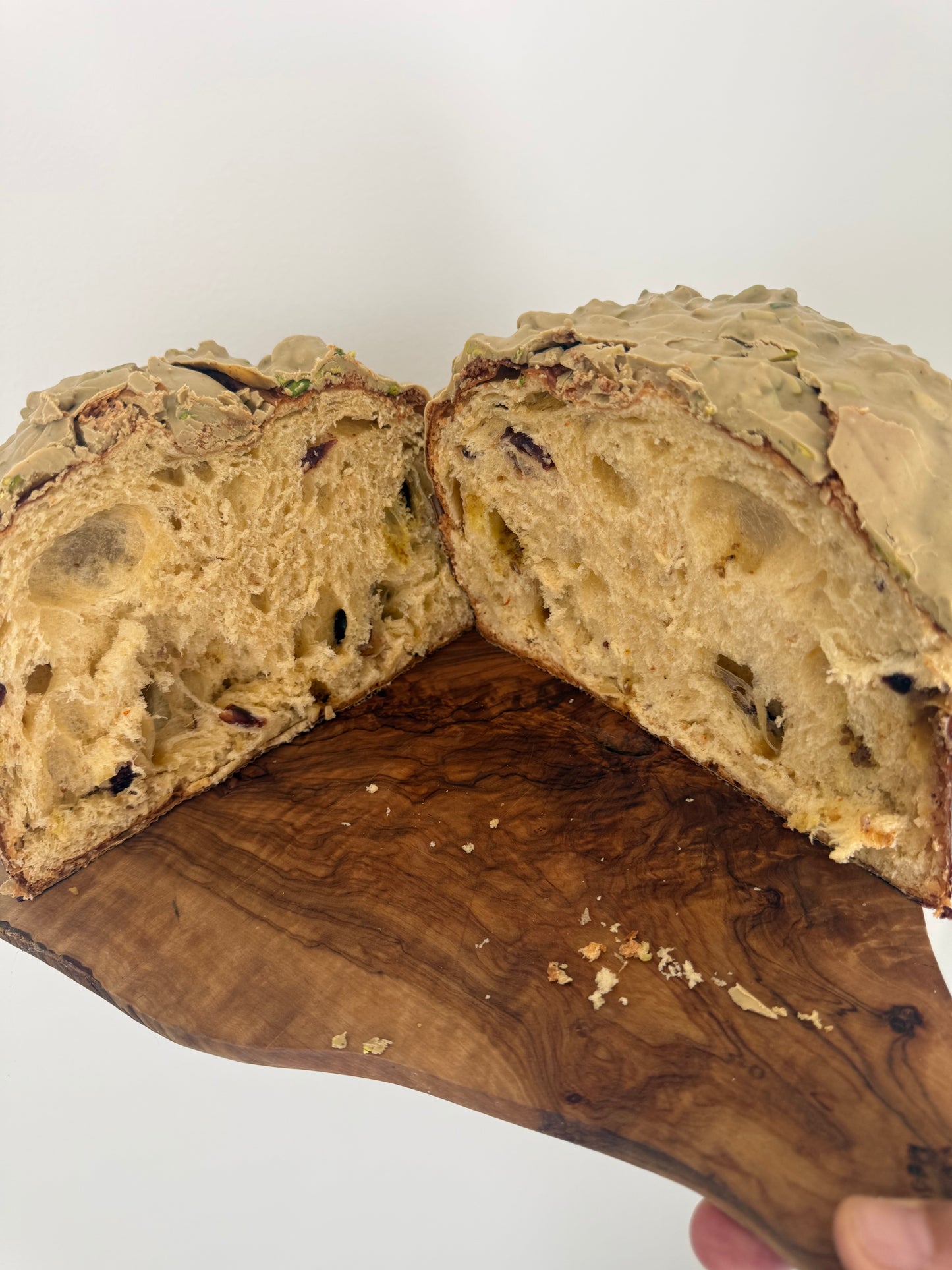 Pistachio Panettone by Chef Fabrizio Lusenti