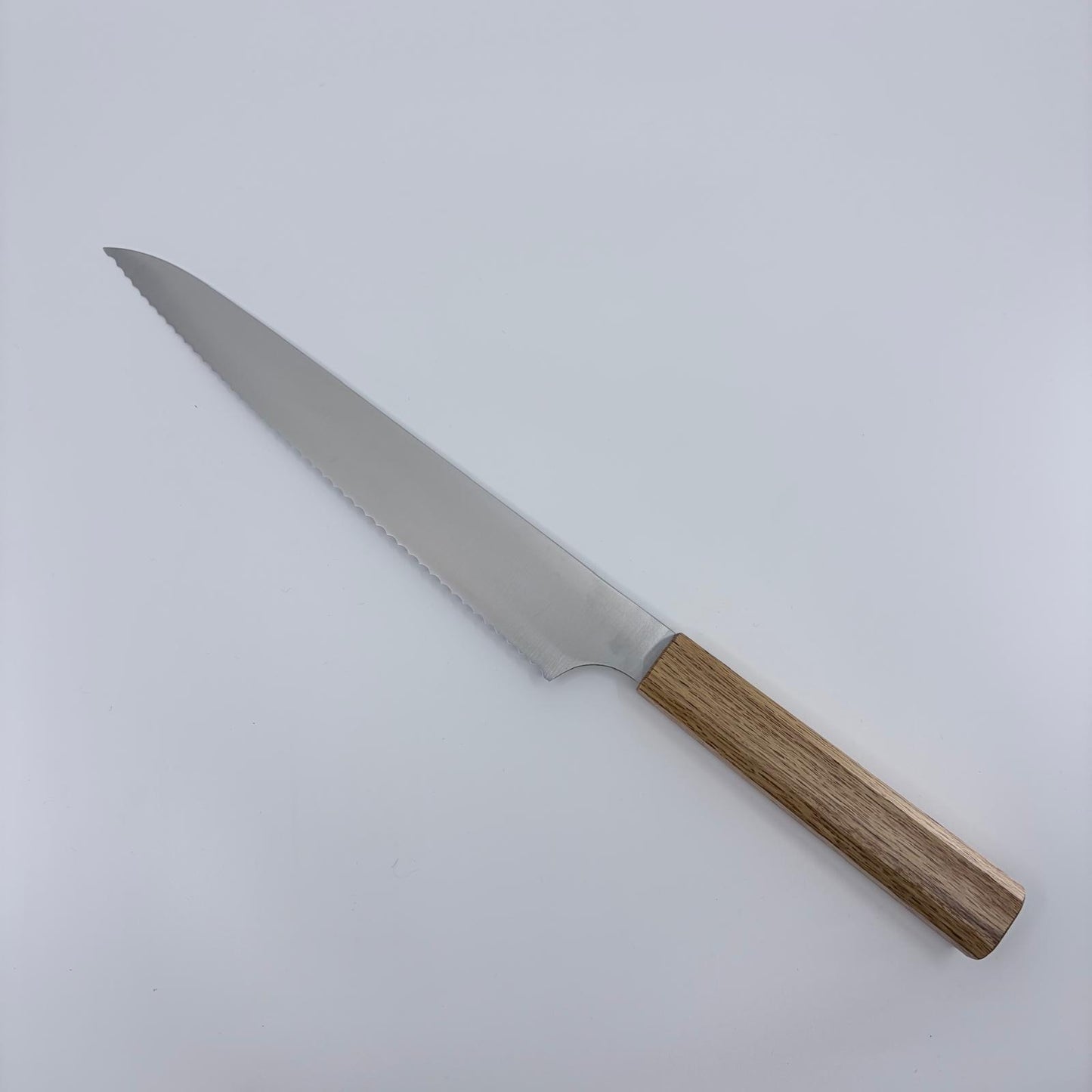 Japanese Bread Knife - Kei - Oak Handle