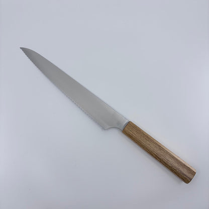 Japanese Bread Knife - Kei - Oak Handle