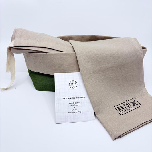 Bread Ritual Bundle — Bread Bag + Tea Towel + Bread Basket