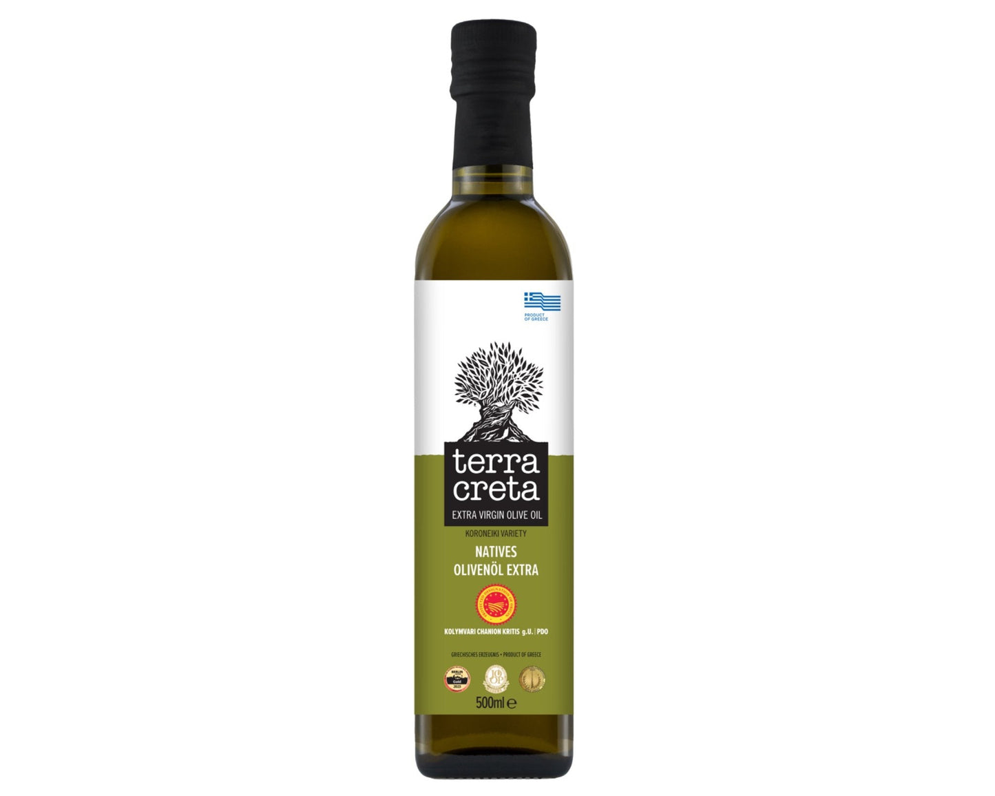 Greek Extra Virgin Olive Oil - Koroneiki Variety - 500 ml Bottle