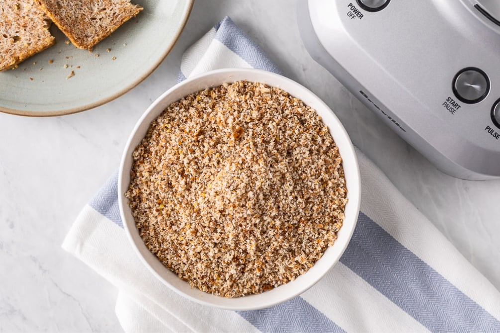 Bread Crumbs from Sourdough Bread