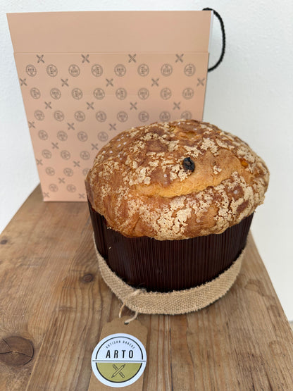 Arto Panettone with the box
